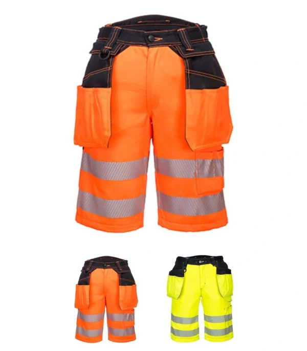 PW343 Portwest PW3 Hi Vis Holster Shorts